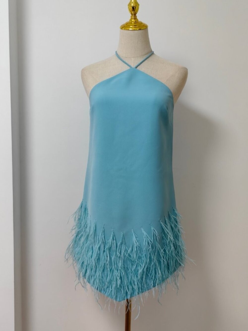 Alexis Bristal Feather-trim Dress - Picture 6 of 7